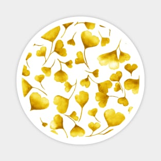 Yellow Ginkgo Leaves Pattern Magnet